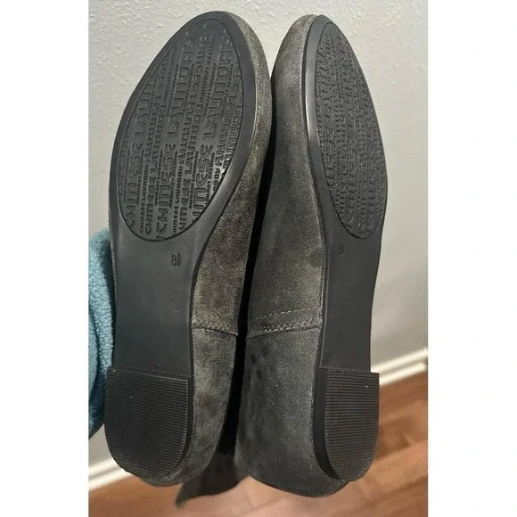 Chinese Laundry Tripin Gray Suede Over The Knee Boots Women Size 8.5 - Picture 4 of 6